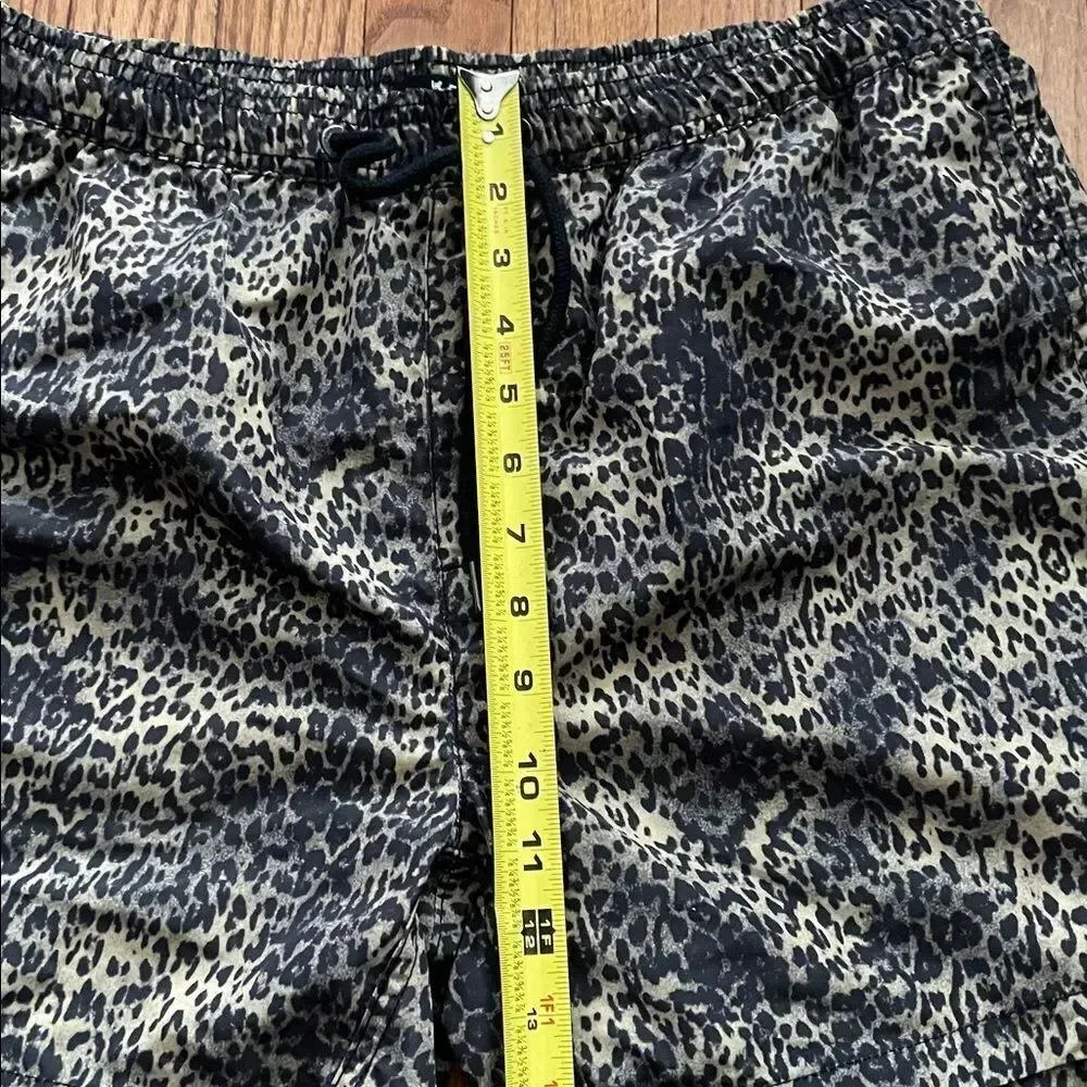 Ksubi Cheetah Print Swim Trunks Shorts Men’s Sz Large